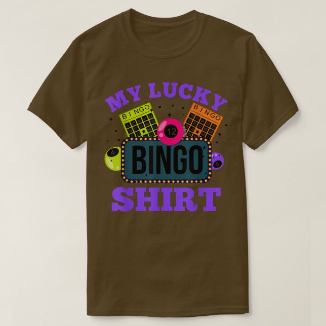 Funny Bingo Player My Lucky Bingo T - Shirt Copy P (Design vorne)