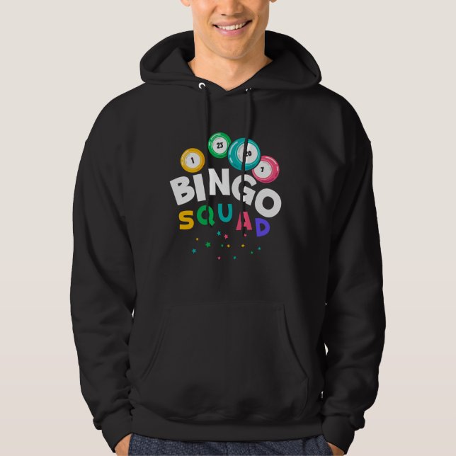 Funny Bingo Team Gambling Spaß Hoodie (Vorderseite)