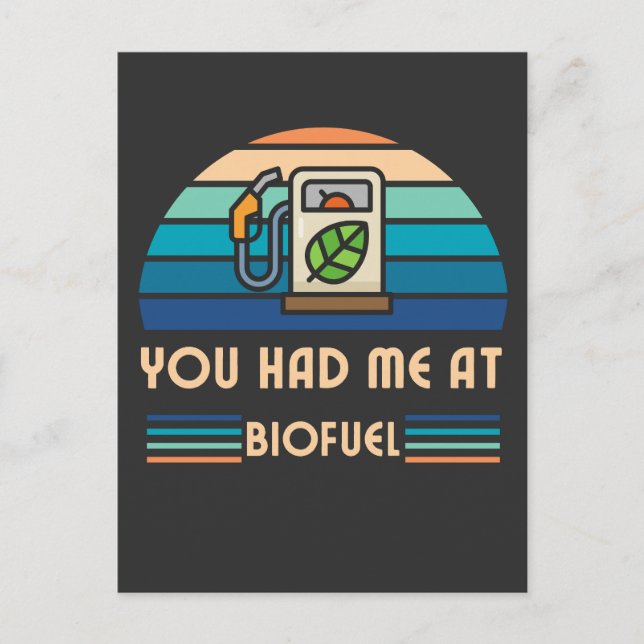 Funny Biofuel Postkarte (Vorderseite)