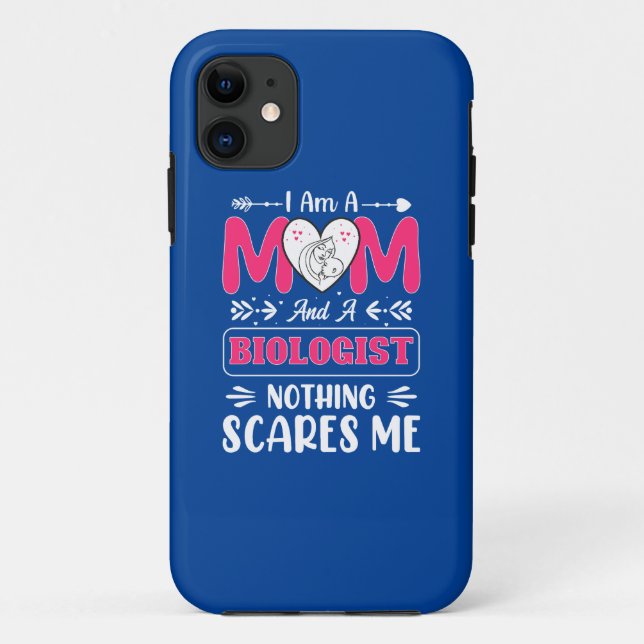 Funny Biologist Mama, Biologe Mama Funny Case-Mate iPhone Hülle (Rückseite)