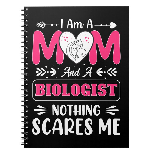 Funny Biologist Mama, Biologe Mama Funny Notizblock (Vorderseite)
