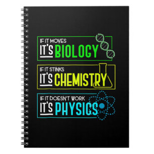 Funny Biology Chemistry Physical Science Nerd Notizblock