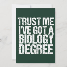 Funny Biology Major Abschluss Biologist Graduate Karte