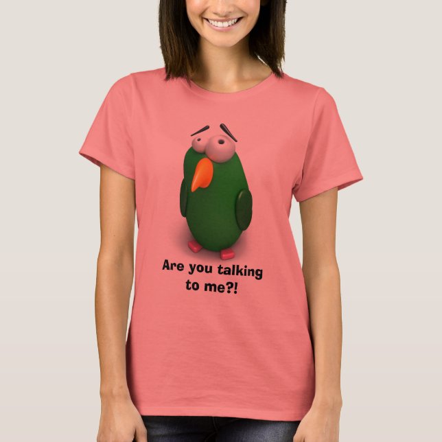 Funny Bird - Are you talking to me? T-Shirt (Vorderseite)