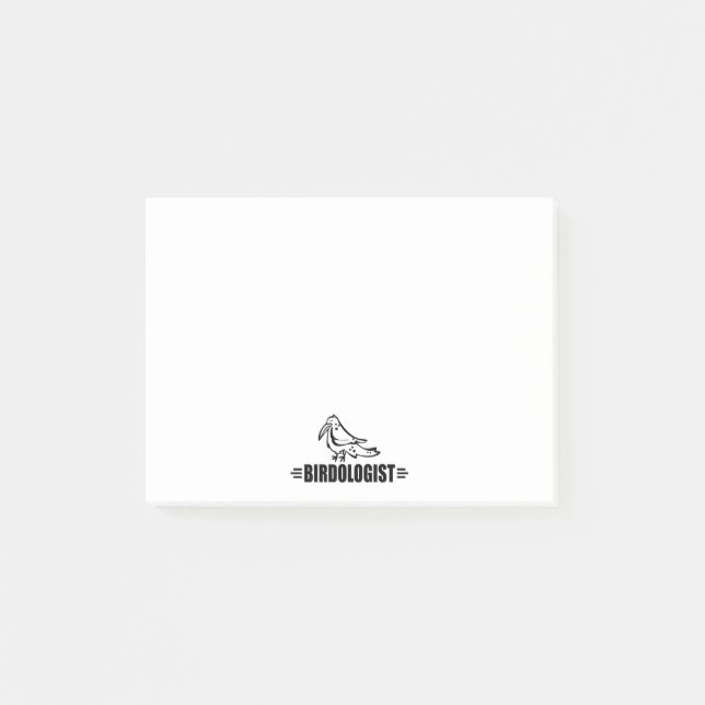Funny Bird Lover Post-it Klebezettel (Vorderseite)