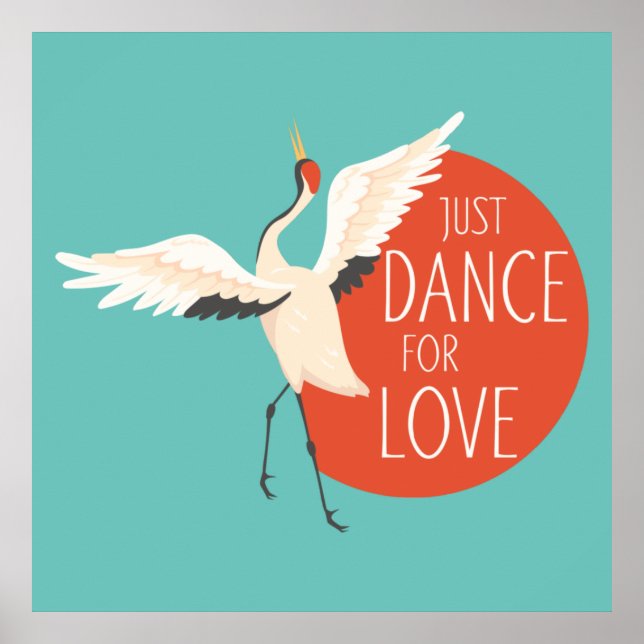 Funny Bird Message - Just Dance for Liebe 1 Poster (Vorne)