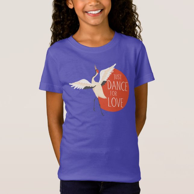 Funny Bird Message - Just Dance for Liebe 1 T-Shirt (Vorderseite)