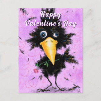 Funny Bird Valentine's Day Card Postkarte