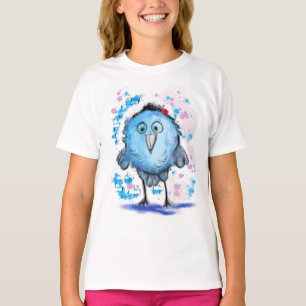 Funny Bird - Wasserfarbe - Süß T-Shirt