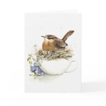 Funny Bird wird ältere Happy Birthday Card