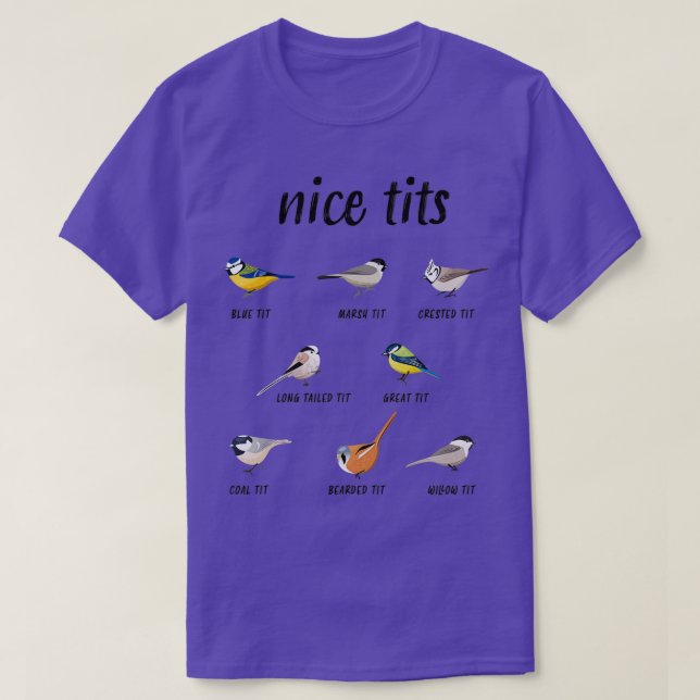 Funny birdwatching gift for birder bird nerd amp b T-Shirt (Design vorne)