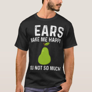 Funny Birne Designs for Men Women Garening Vegan P T-Shirt