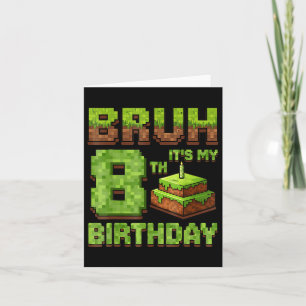 Funny Birthday Boy Bruh sein 8. Geburtstagsspiel P Karte