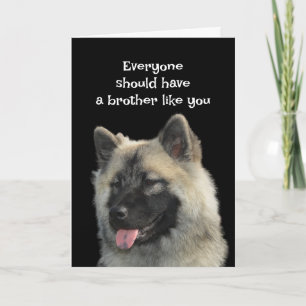 Funny Birthday Brother Dog Animal Spaß Karte