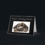 Funny Birthday Brother, Labrador Retriever Karte<br><div class="desc">Funny Birthday Bruder,  Sad Dog,  Original Aquarellfarben Labrador Retriever, </div>