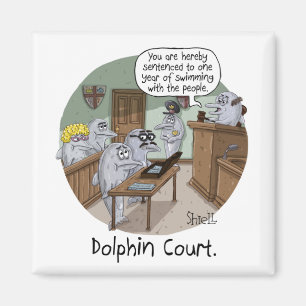 FUNNY BIRTHDAY CARD and GIFT with NIEDLICH DOLPHIN Magnet