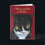 Funny Birthday Card bei Katze Karte<br><div class="desc">Schöne Überraschung Katze Geburtstag Grußkarte</div>