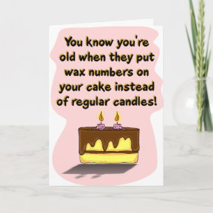Funny Birthday Card: Birthday Candles Karte