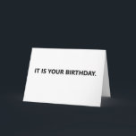 Funny Birthday Card Büro Humor Karte<br><div class="desc">Es ist dein Geburtstag. Auswahl eins: TV,  Nickerchen,  andere...  Funny minimalistische Geburtstagskarte. Benutzerdefinierter Text kann direkt auf der Produktseite geändert werden.</div>