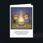 Funny Birthday Card - "Cake on Fire" Karte<br><div class="desc">Wenn du zu alt wirst,  ist einfach nicht genug Platz auf deinem Kuchen für Kerzen. Das war ursprünglich eine Karte,  die ich für meinen Bruder gezeichnet habe. Jeder liebte es,  also zog ich es digital um es mit allen zu teilen!</div>