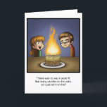Funny Birthday Card - "Cake on Fire" Karte<br><div class="desc">Wenn du zu alt wirst,  ist einfach nicht genug Platz auf deinem Kuchen für Kerzen. Das war ursprünglich eine Karte,  die ich für meinen Bruder gezeichnet habe. Jeder liebte es,  also zog ich es digital um es mit allen zu teilen!</div>