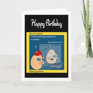 Funny Birthday Card - Ei im Gefängnis Cartoon lust Karte