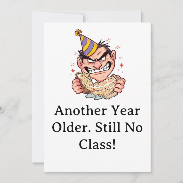 Funny Birthday Card Einladung (Vorderseite)