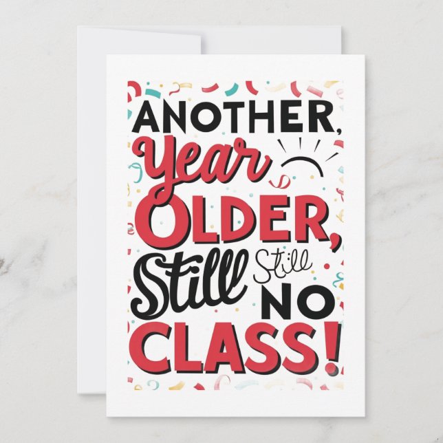 Funny Birthday Card Einladung (Vorderseite)