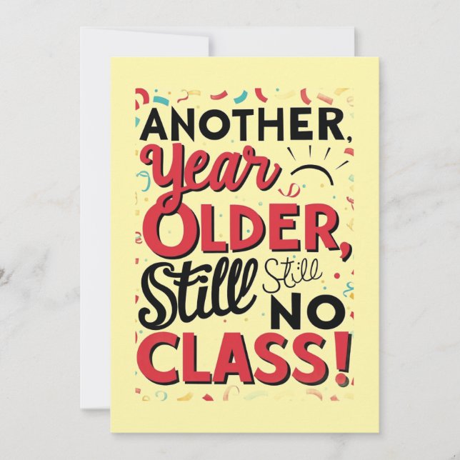 Funny Birthday Card Einladung (Vorderseite)
