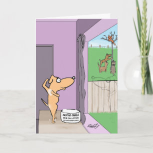 Funny Birthday Card for dog lovers Karte
