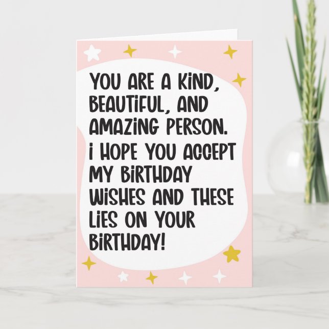 Funny Birthday Card for Friends Karte (Vorderseite)