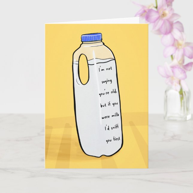 Funny Birthday Card for Friends - schnuppern Sie z Karte (Orchidee)