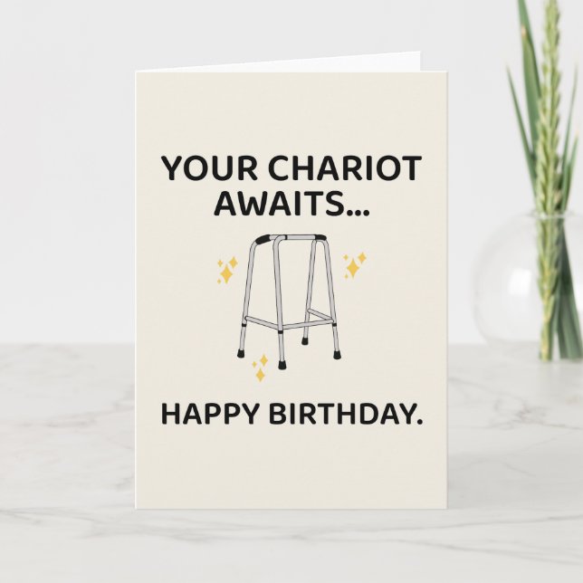 Funny Birthday Card For Men Women Vater Mama Frien Dankeskarte (Vorderseite)