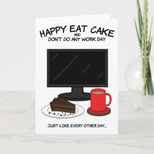 Funny Birthday Card für Arbeitskollegin Karte