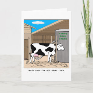 Funny Birthday Card für Dairy Bauer Karte