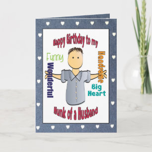 Funny Birthday Card für Ehemann Karte