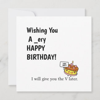 Funny Birthday Card für Ehemann oder Freund Feiertagskarte