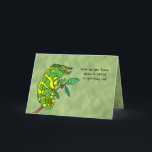 Funny Birthday Card für Old Man Lizard Joke Custom Karte<br><div class="desc">Diese lustige Grußkarte hat ein Chamäleon, das frage, wie man weiß, wann eine Eidechse auf dem Cover alt ist. Im Inneren gibt es einen reptilen Pun über das Altern und einige ältere.. Probleme. —Das ist perfekt für einen alten Mann, Ehemann, Freund oder guten Freund. Ideal für einen Reptil-, Eidechsen- oder...</div>