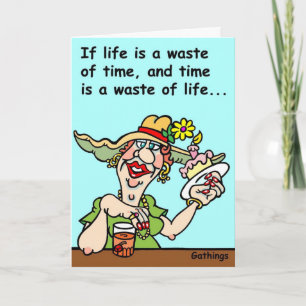 FUNNY BIRTHDAY CARD KARTE