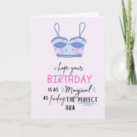 Funny Birthday Card - Magisch wie guter BH