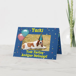Funny Birthday Card mit Basset Hound Karte
