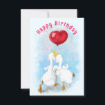 Funny Birthday Card mit Couple Duck Liebe Karte<br><div class="desc">Couple Duck Liebe Funny Happy Geburtstagskarte - Gemälde - oder Wählen / Fügen Sie Ihren einzigartigen Text / Name / Farbe - Make Your Special Gift - Neu formatieren und verschieben oder entfernen und hinzufügen / Elemente / Text mit Anpassungs-Tool ! Malerei und Design von MIGNED. Bitte schauen Sie sich...</div>