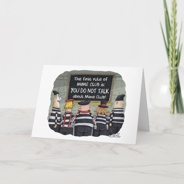 Funny Birthday Card mit Minen Karte (Vorderseite)