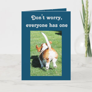 Funny Birthday Card mit Niedlichem Basset Hound Karte