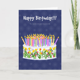 Funny Birthday Card | Too Many Candles Karte