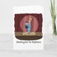 Funny Birthday Card - Ventriloquism für Anfänger.
