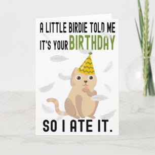 Funny Birthday Cat Lover Geschenk, Katze Geburtsta Karte