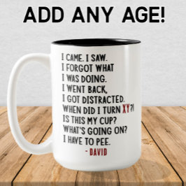 Funny Birthday Custom Unglaublich witzig Age Joge Zweifarbige Tasse