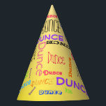 Funny Birthday Dunce Cap Wunderbare Word Cloud Partyhütchen<br><div class="desc">Dunce Cap Collage Spaß. Funny Dunce Cap Word Cloud Collage,  um den Lehrer zu täuschen.</div>