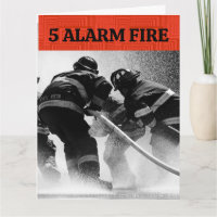 FUNNY BIRTHDAY FIREFIGHTERS GREETING CARD FÜR IHR